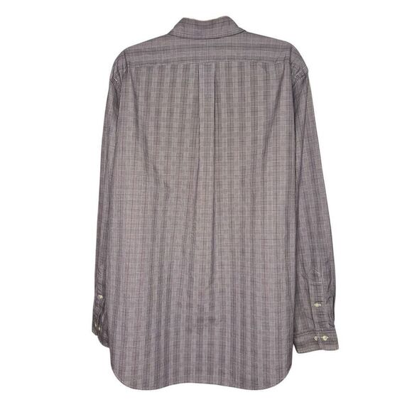 Polo Ralph Lauren Men’s Large 16 1/2 Classic Fit Button Down Shirt Purple Plaid - Picture 3 of 6